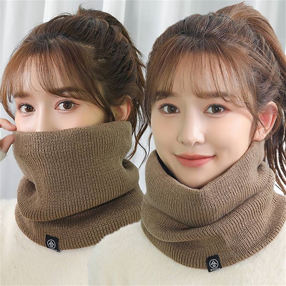 Wool Scarf Men - Fashion Soft Knitted Neck Warmer Thickened