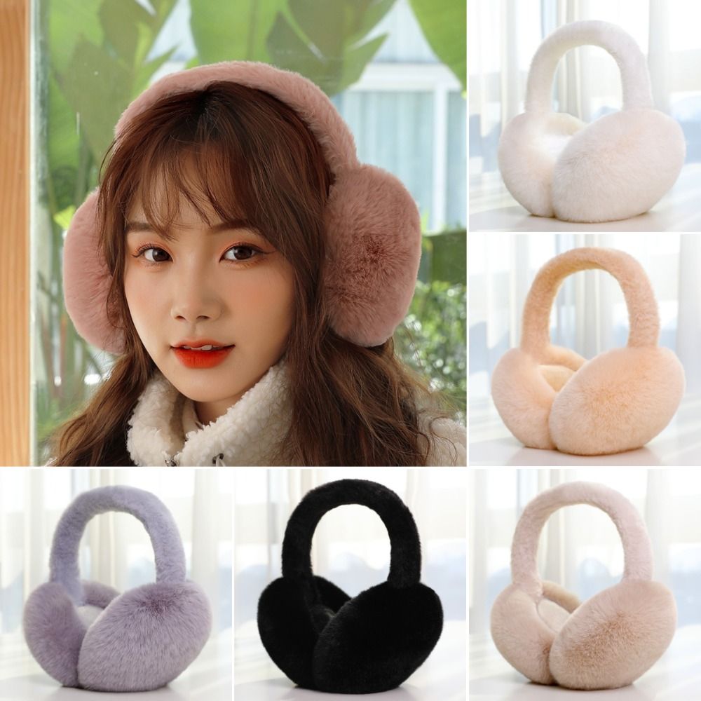Earmuffs Foldable - 1PC Soft Plush Ear Warmer Winter