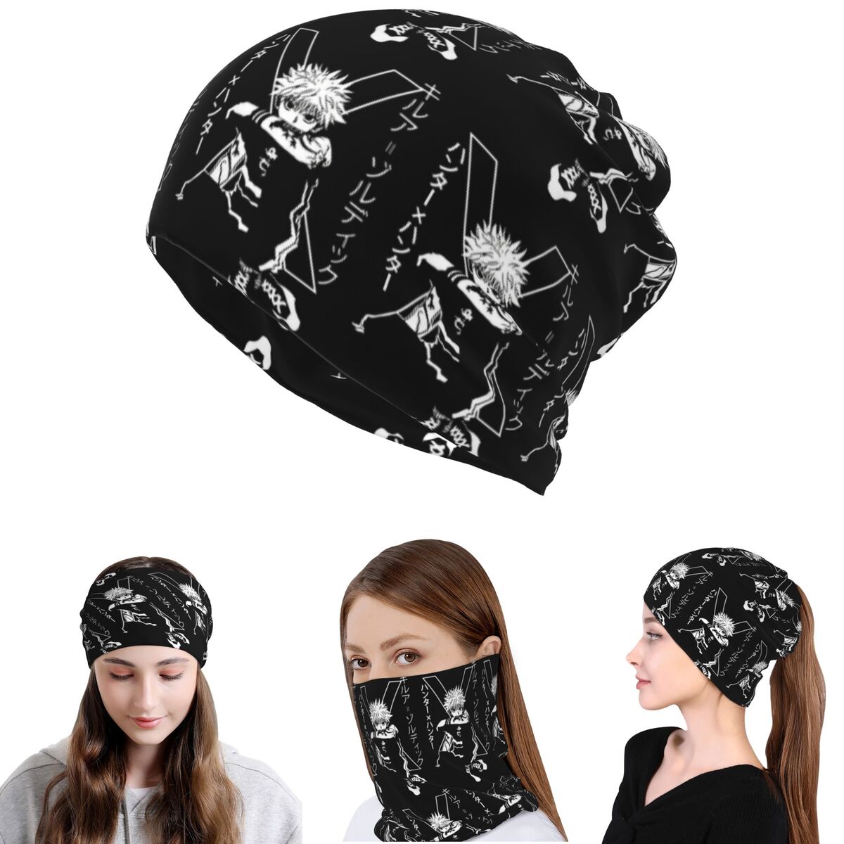 Knit Beanie Hat Warm - Killua Zoldyck Anime HXH Hunter X