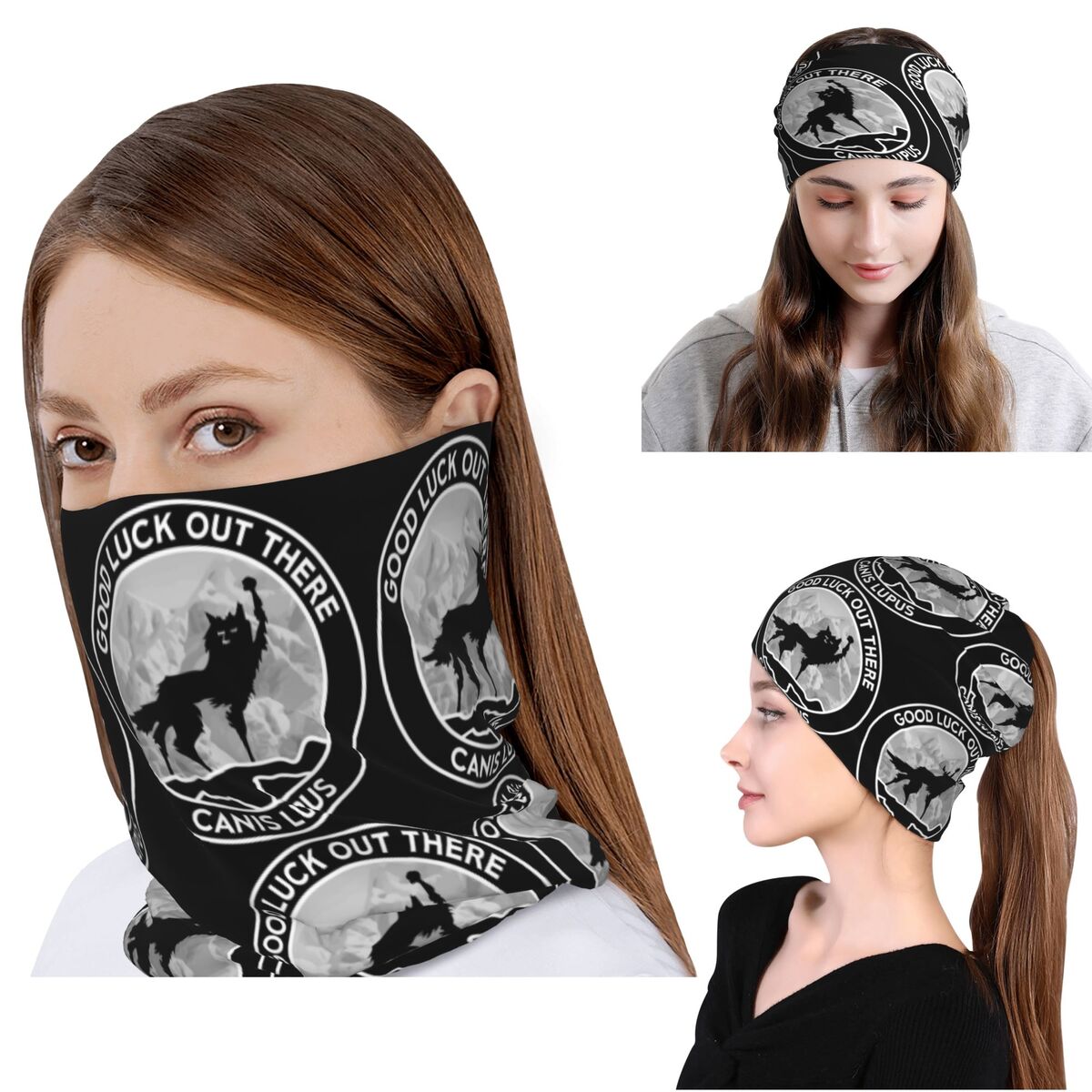 Neck Gaiter Fleece - Fantastic Mr Fox - Wolf -