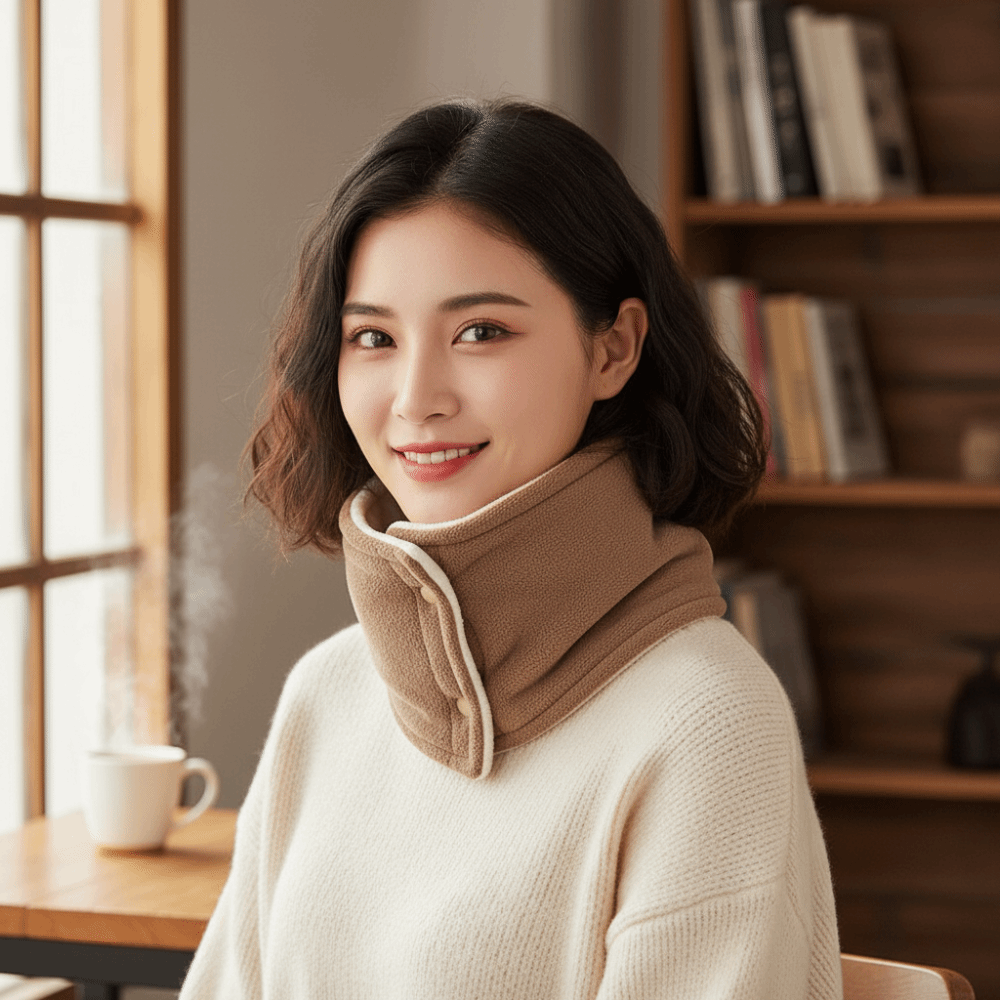 Neck Gaiter Fleece - Luxury Polar Fleece Winter Knitted Scarf