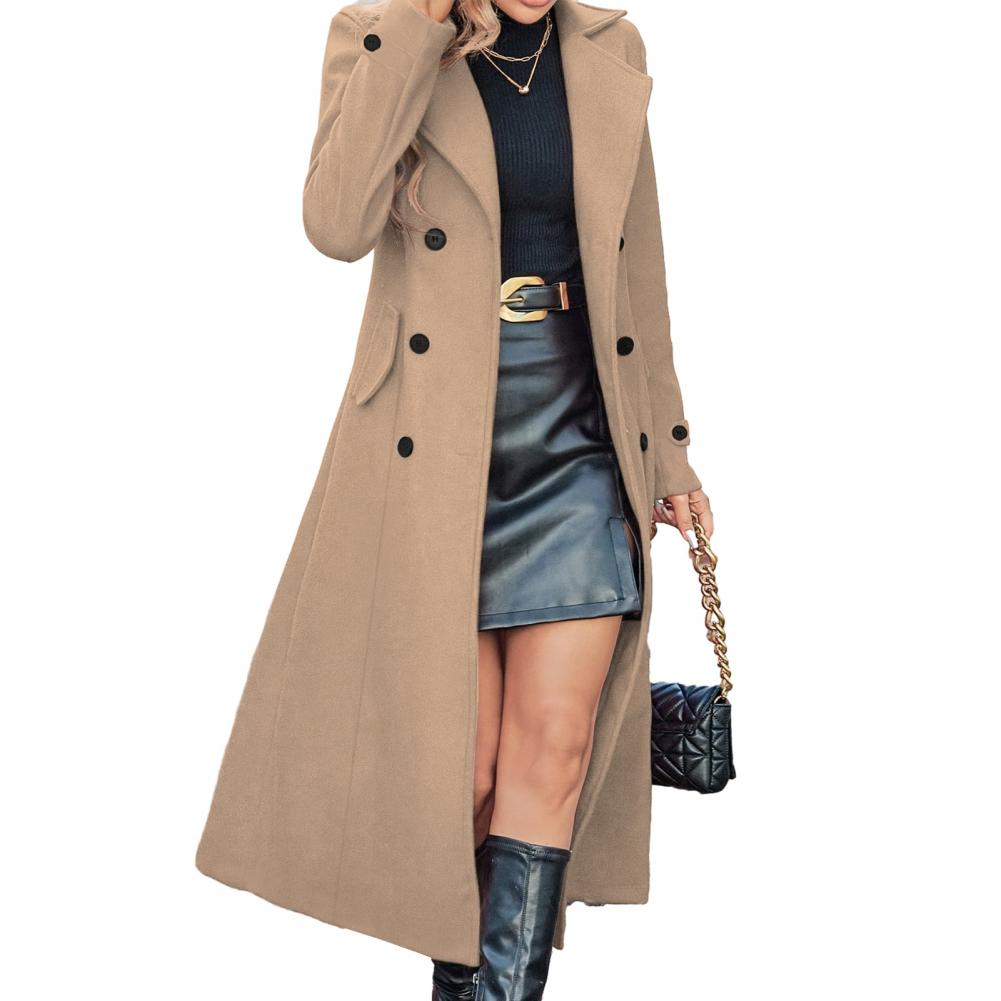 Women Winter Overcoat Women's  – Wool Coat Peacoat recenzja i cena