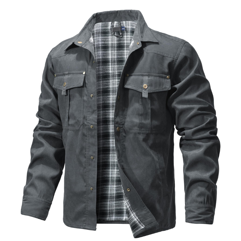 Men's Jackets Spring Flannel L – Flannel Shirt Lined recenzja i cena
