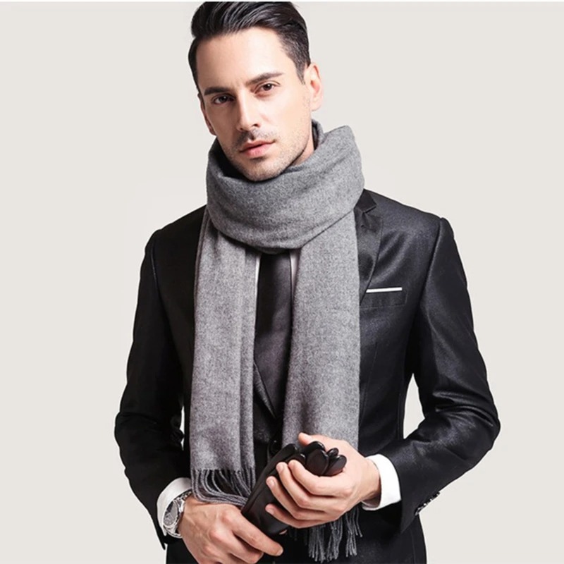 2025 Wool Scarves Winter Soft  – Wool Scarf Men recenzja i cena