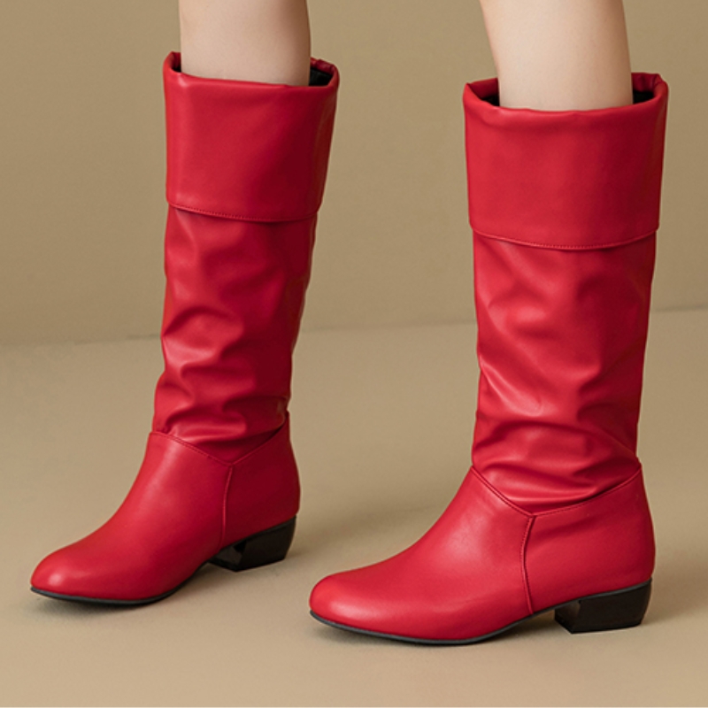 Slip on Knee High Boots Pleate – Waterproof Winter Boot recenzja i cena