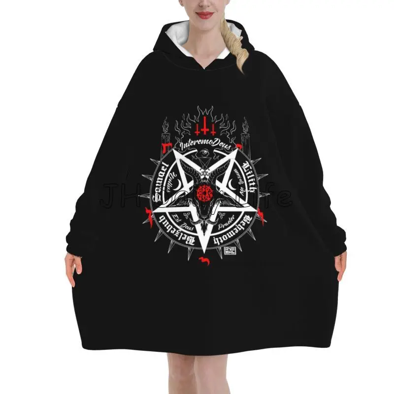 Black Satan Skull Dead Head My – Sherpa Hoodie Fleece recenzja i cena