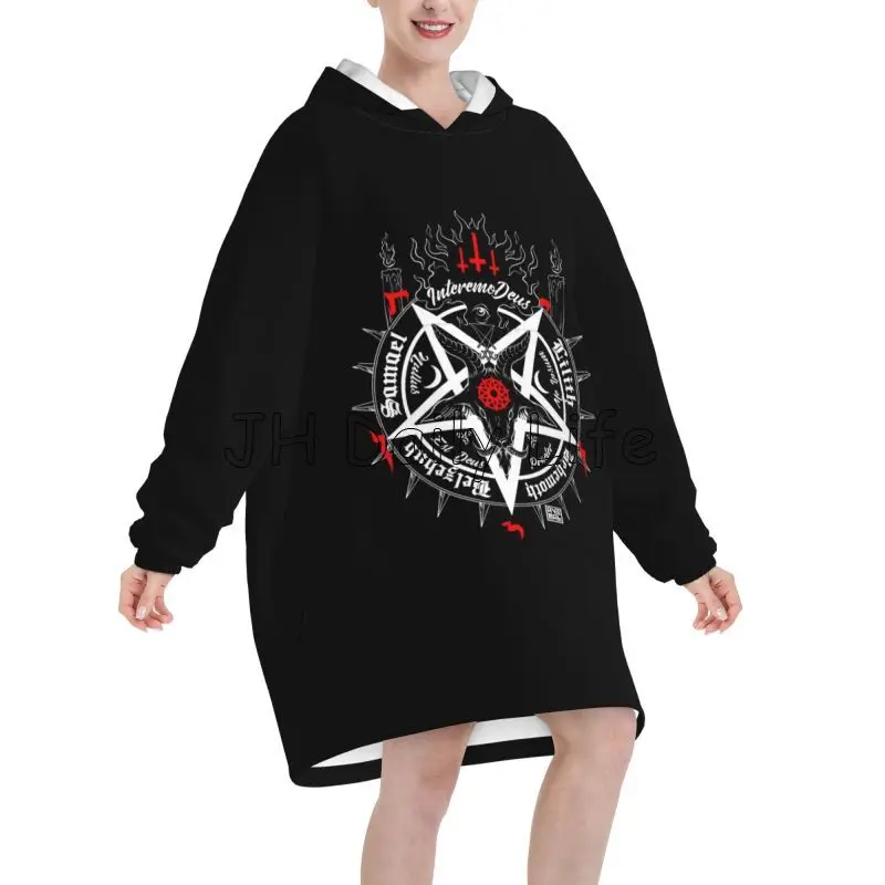 Black Satan Skull Dead Head My – Sherpa Hoodie Fleece recenzja i cena