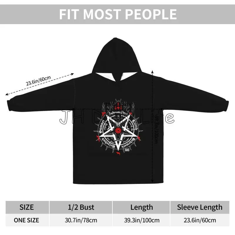Black Satan Skull Dead Head My – Sherpa Hoodie Fleece recenzja i cena