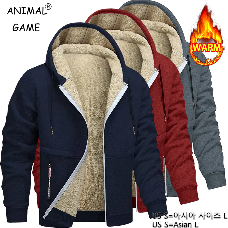 Animal Game Mens Casual Hooded – Sherpa Hoodie Fleece recenzja i cena
