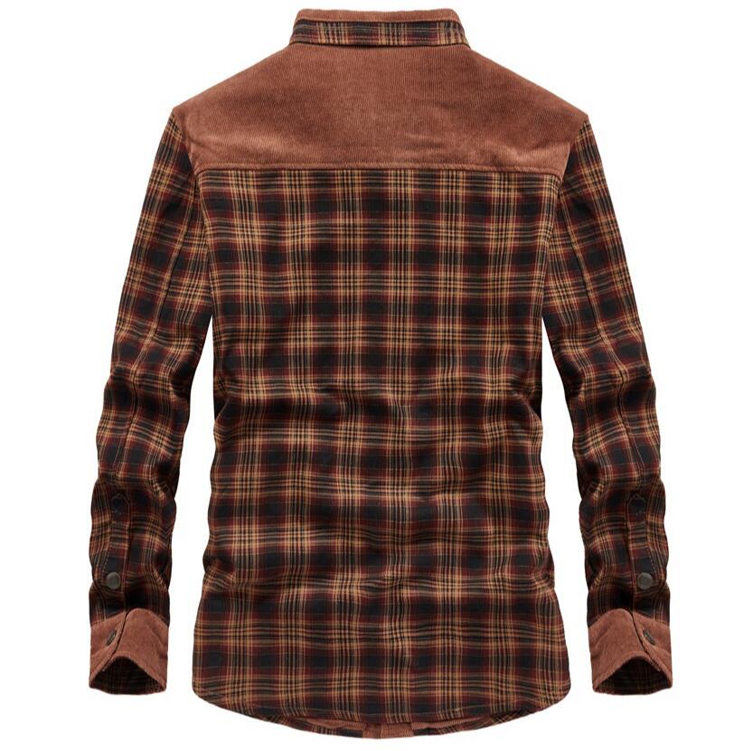 Men's Jackets Winter Windproof – Flannel Shirt Lined recenzja i cena