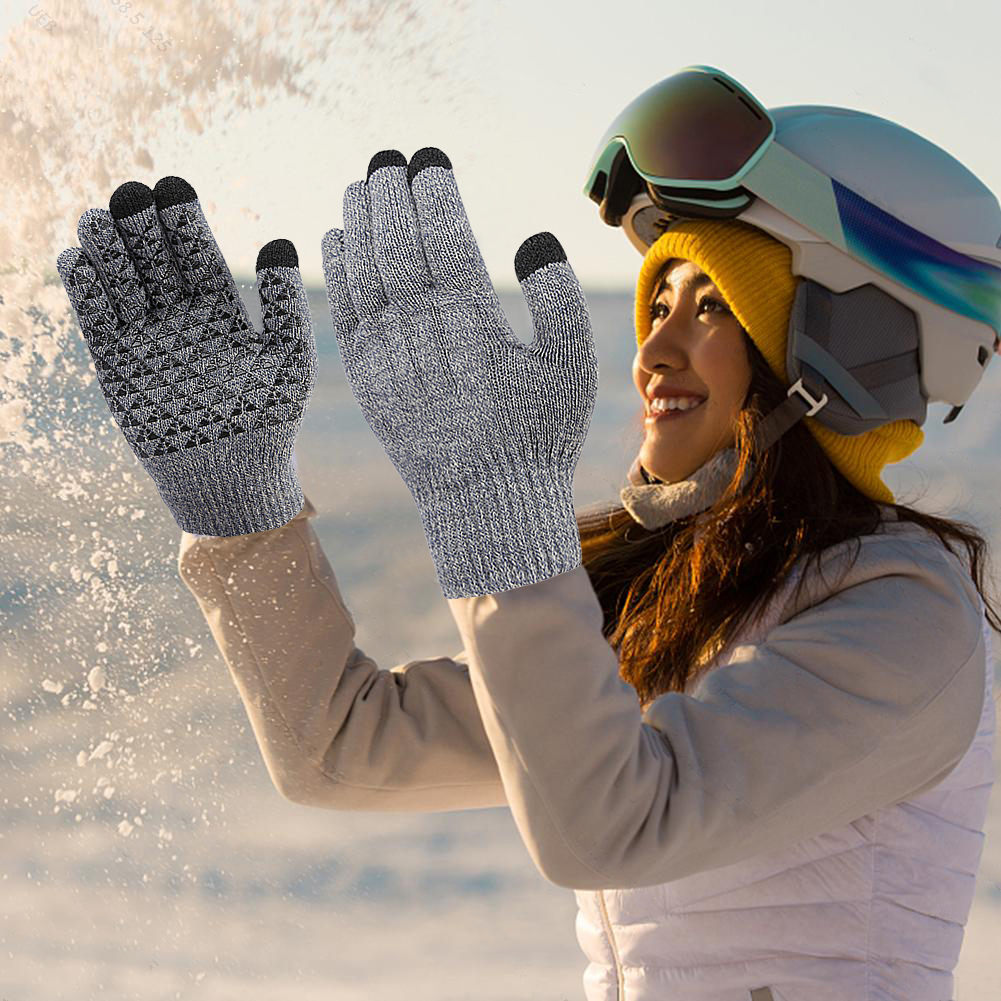 USB Heated Knitted Gloves Full – Touch Screen Gloves recenzja i cena