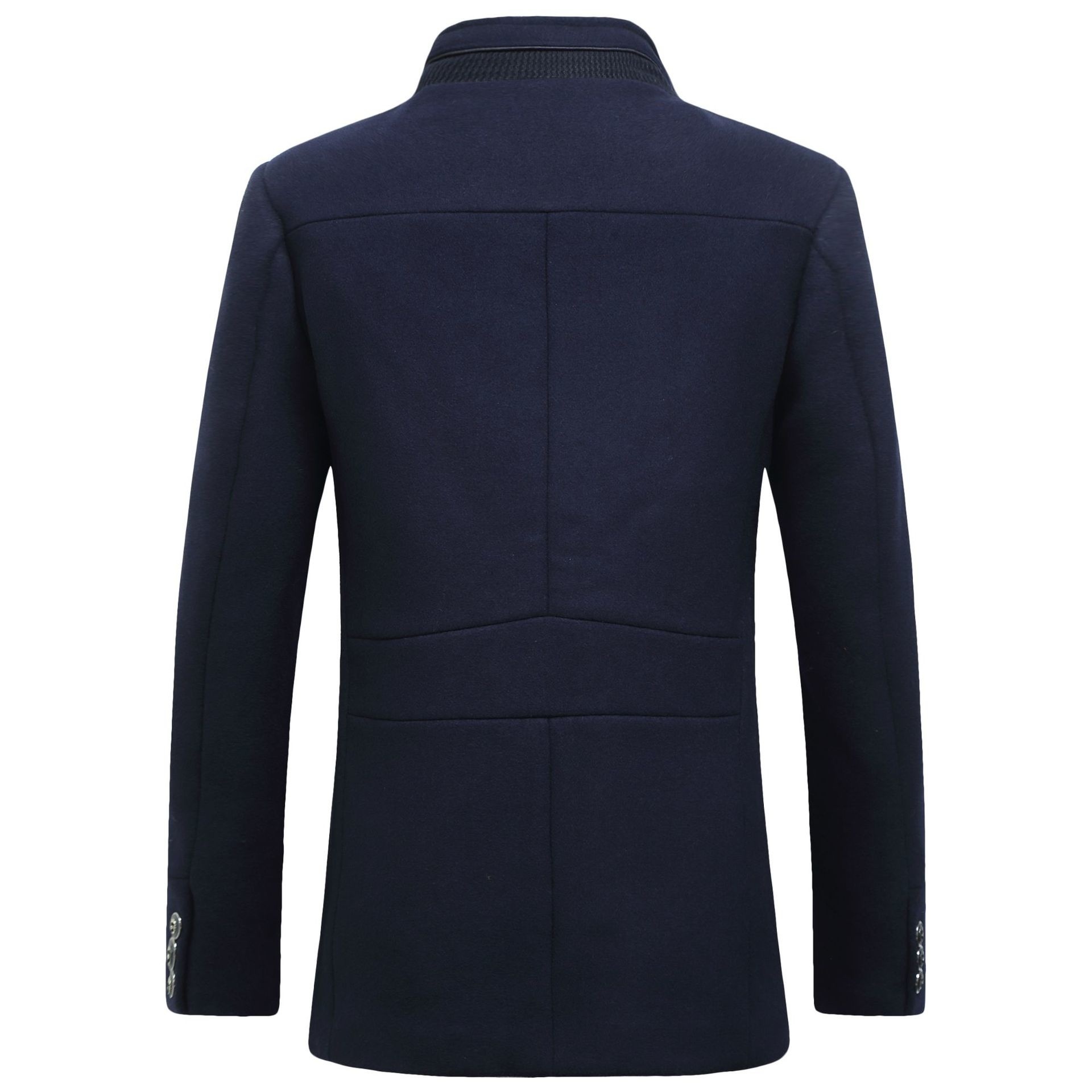 Fashion Men's Wool jacket Clas – Wool Coat Peacoat recenzja i cena