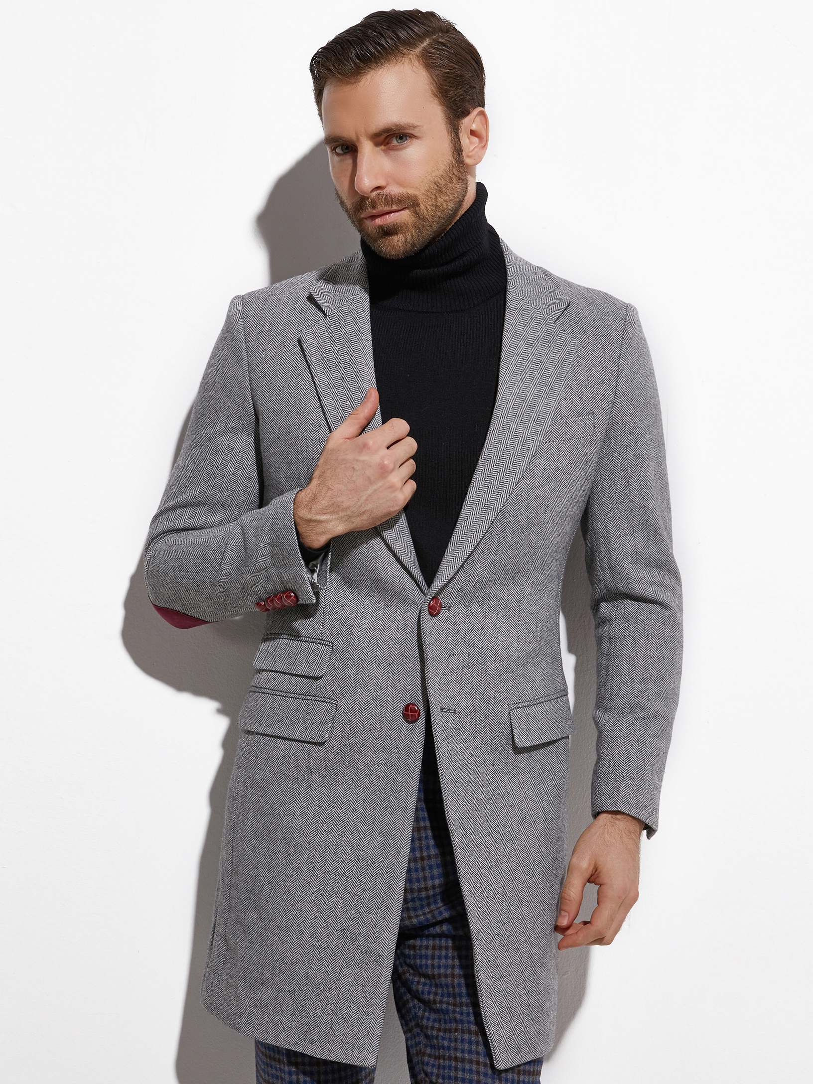 2026 Medium Length Spring Autu – Wool Coat Peacoat recenzja i cena