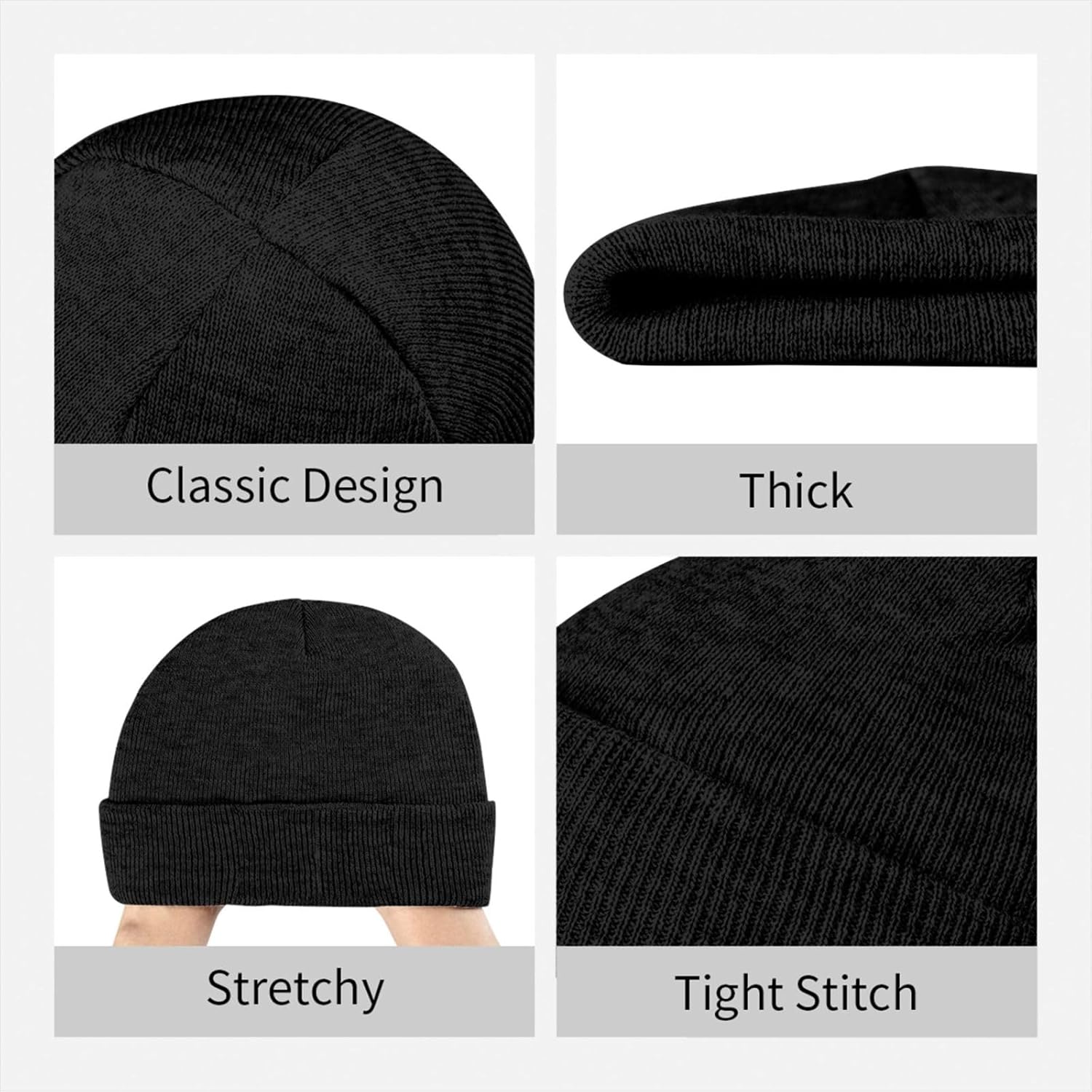 Beanie for Men, Stretchable Kn – Knit Beanie Hat Warm recenzja i cena