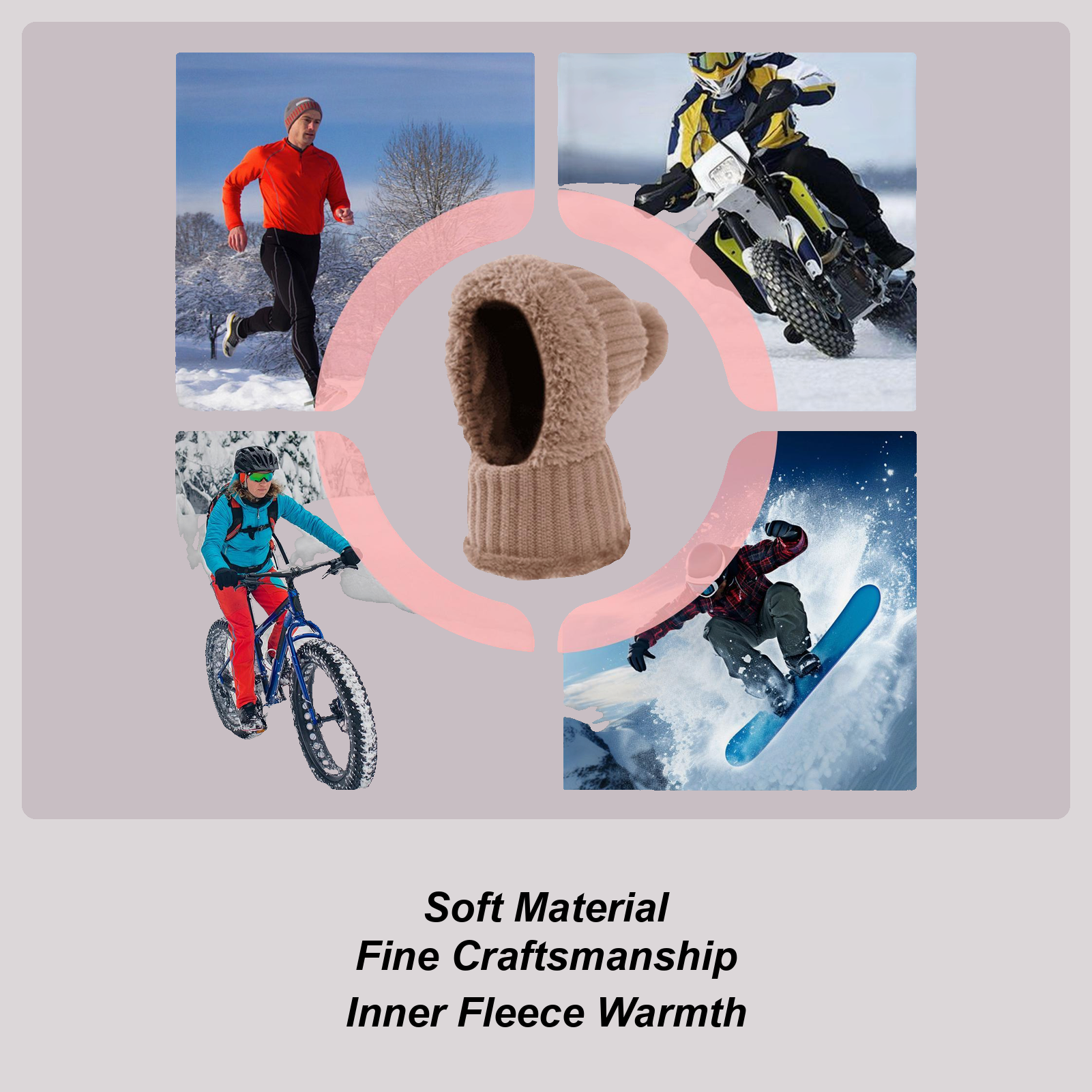 Knit Beanie Fall Beanie With N – Neck Gaiter Fleece recenzja i cena