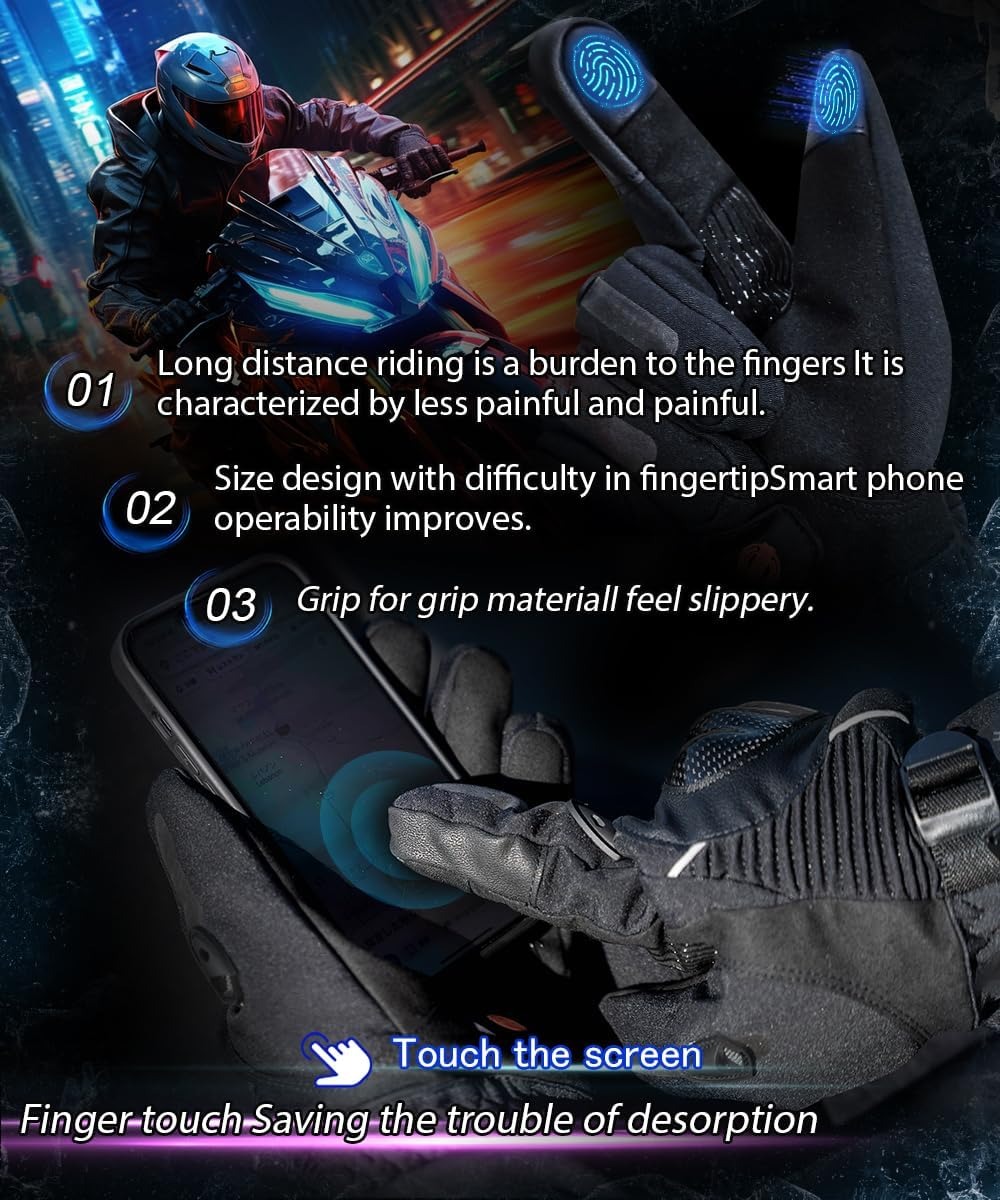 Heated Gloves with 3 Heat Sett – Touch Screen Gloves recenzja i cena