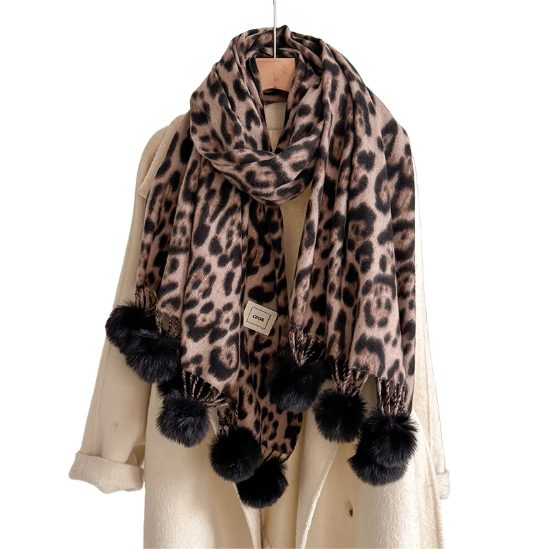 New Luxury Winter Leopard Two- – Cashmere Pashmina Wrap recenzja i cena