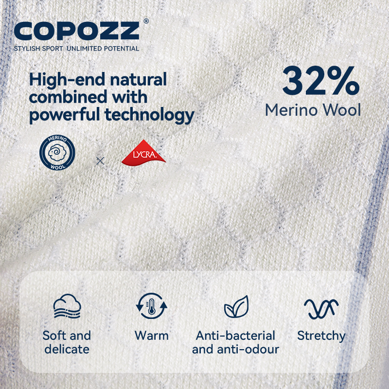 COPOZZ New Winter Ski Socks Me – Thermal Sock Wool recenzja i cena