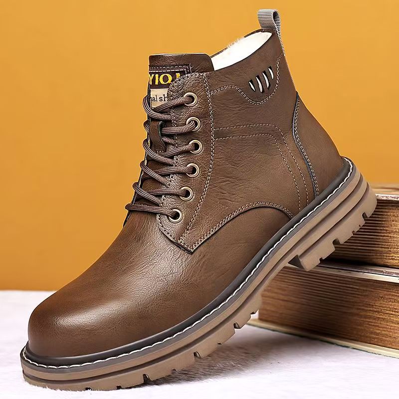 Men's Winter New Leather High  – Waterproof Winter Boot recenzja i cena