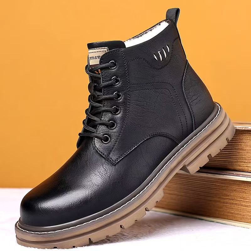 Men's Winter New Leather High  – Waterproof Winter Boot recenzja i cena