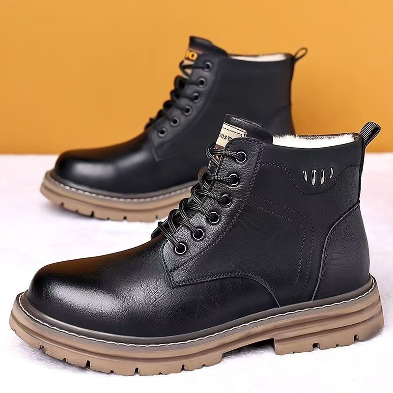 Men's Winter New Leather High  – Waterproof Winter Boot recenzja i cena