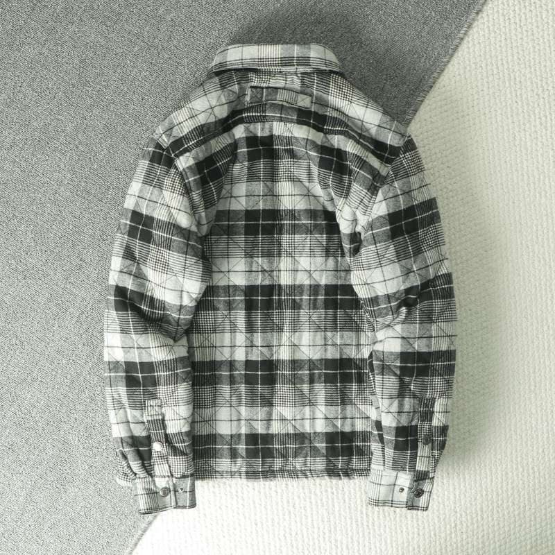 Fall Winter Men's Plaid Flanne – Flannel Shirt Lined recenzja i cena