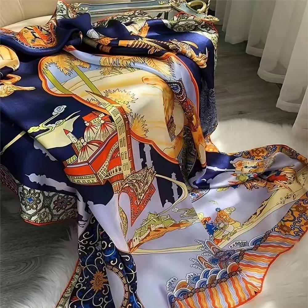 BYSIFA|Blue Luxury Femmes 100% – Shawl Wrap Winter recenzja i cena