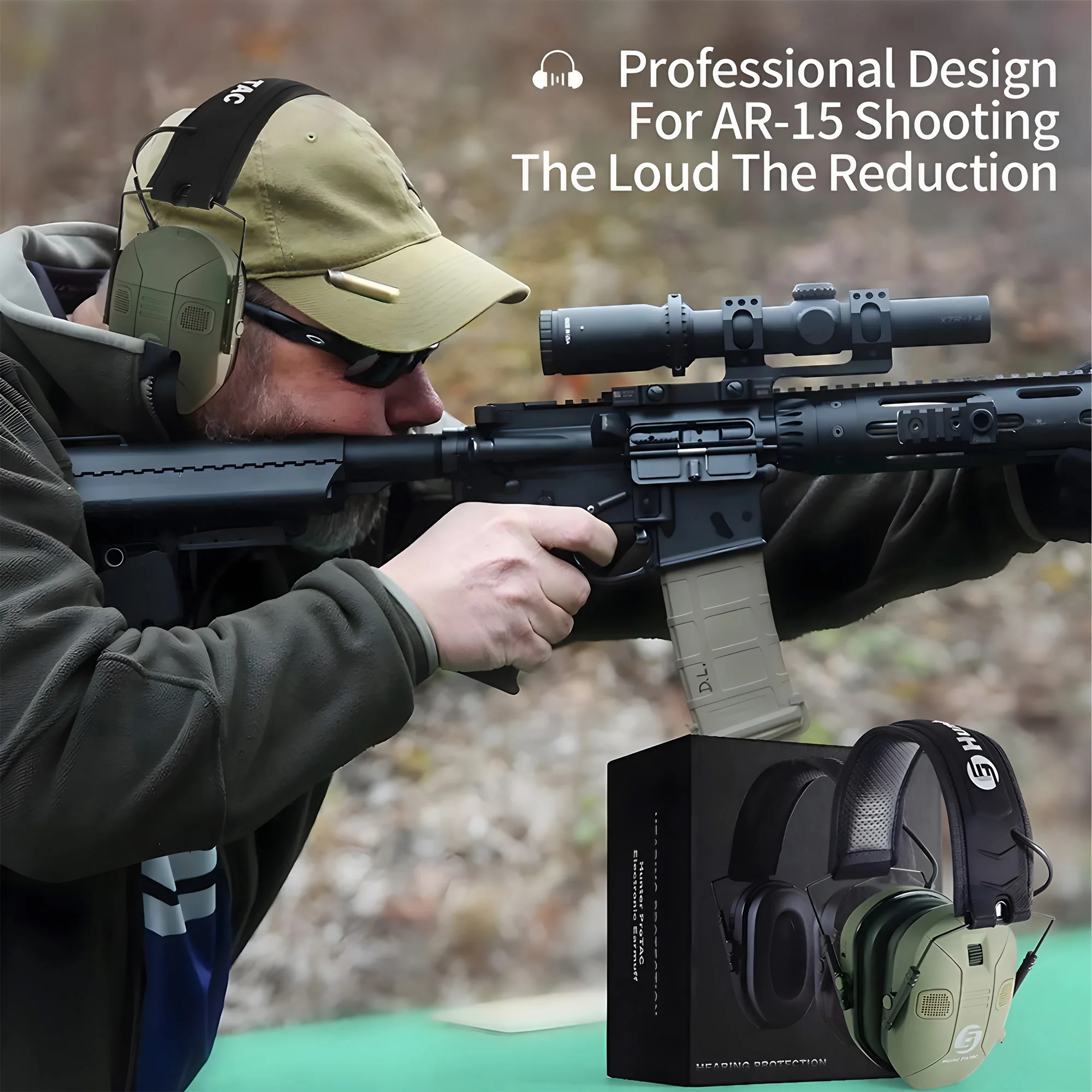 Foldable Tactical Noise Cancel – Earmuffs Foldable recenzja i cena