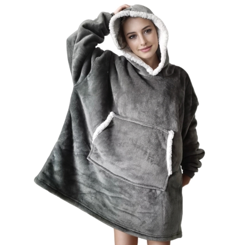Wearable Adult Super Soft Flan – Sherpa Hoodie Fleece recenzja i cena