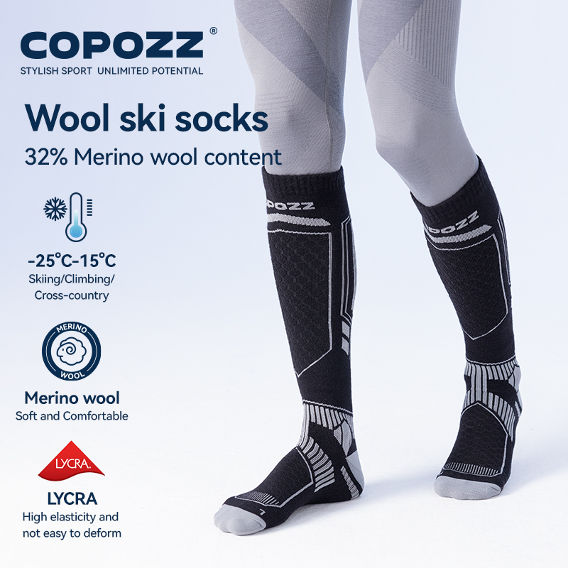 COPOZZ Merino Wool Winter Ski  – Thermal Sock Wool recenzja i cena