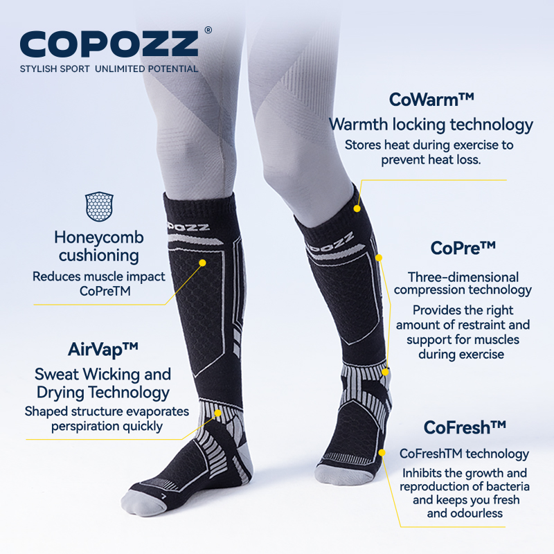 COPOZZ Merino Wool Winter Ski  – Thermal Sock Wool recenzja i cena