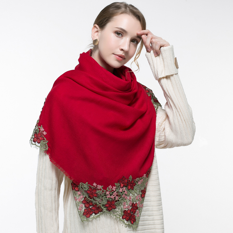 100% Real Wool Pink Scarf Wome – Cashmere Pashmina Wrap recenzja i cena
