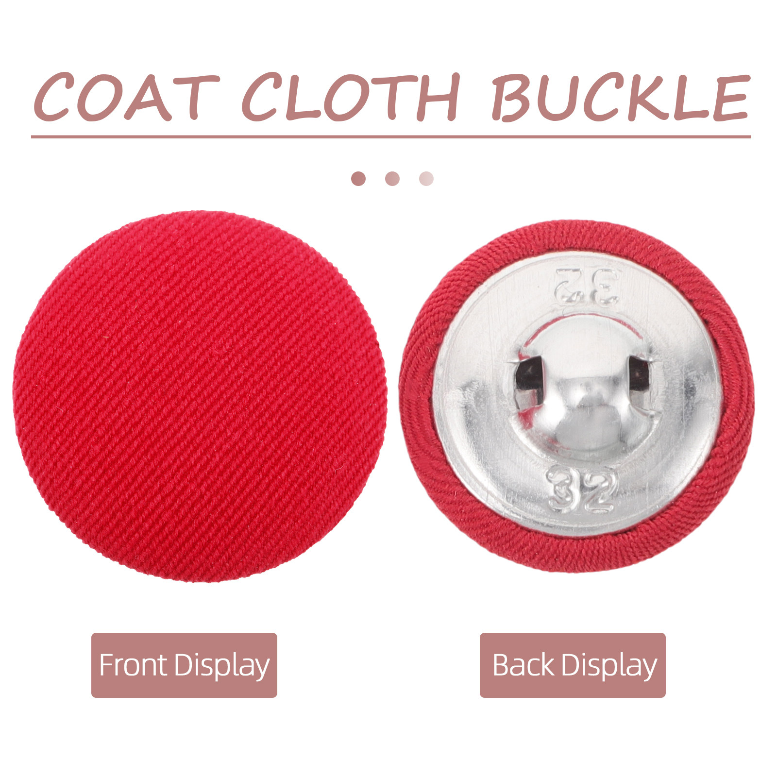 20Pcs Flat Round Fabric Covere – Wool Coat Peacoat recenzja i cena