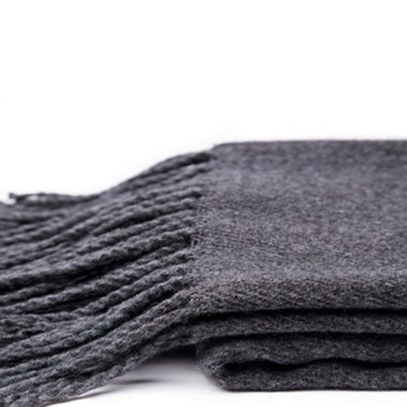 Autumn And Winter Solid Color  – Wool Scarf Men recenzja i cena