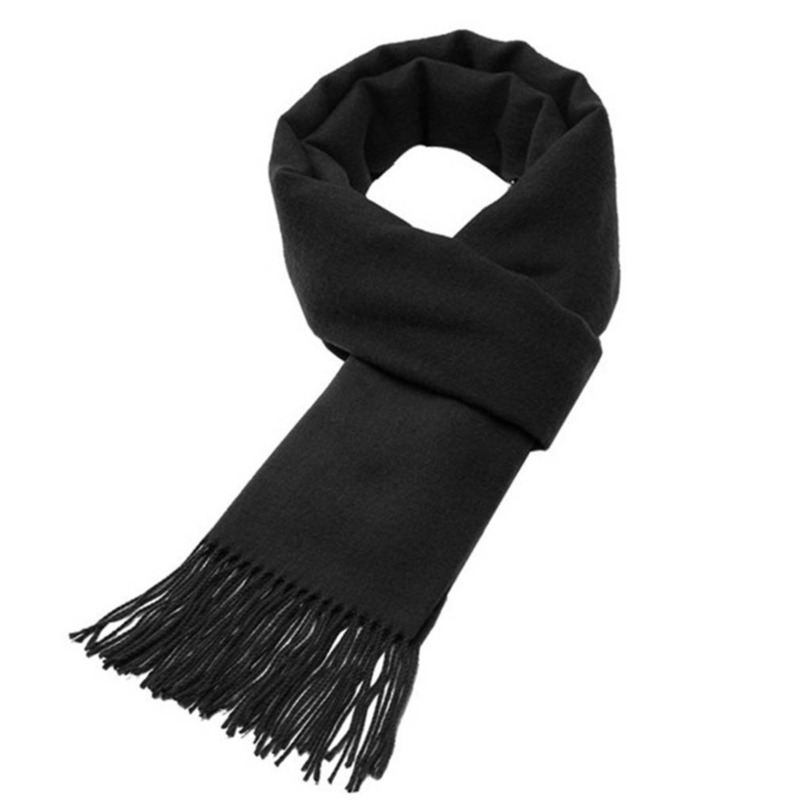 Autumn And Winter Solid Color  – Wool Scarf Men recenzja i cena