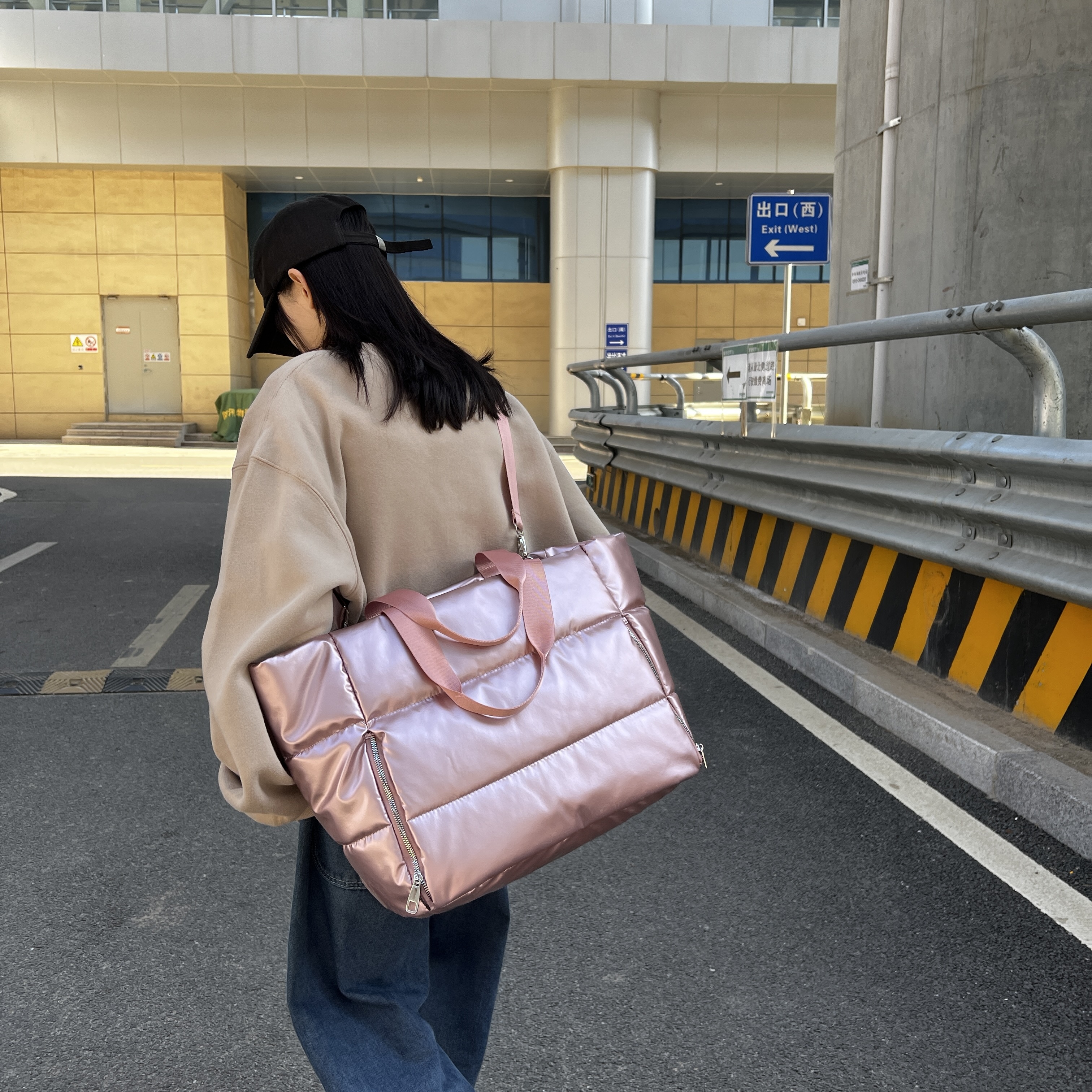 Women Y2k Silver Shoulder Bag  – Down Jacket Packable recenzja i cena