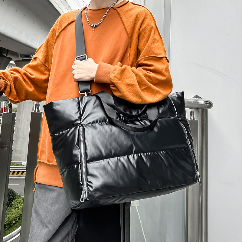Women Y2k Silver Shoulder Bag  – Down Jacket Packable recenzja i cena