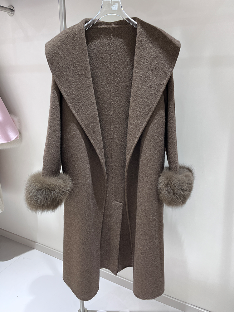 2025 New Wool Coat With Real F – Wool Coat Peacoat recenzja i cena