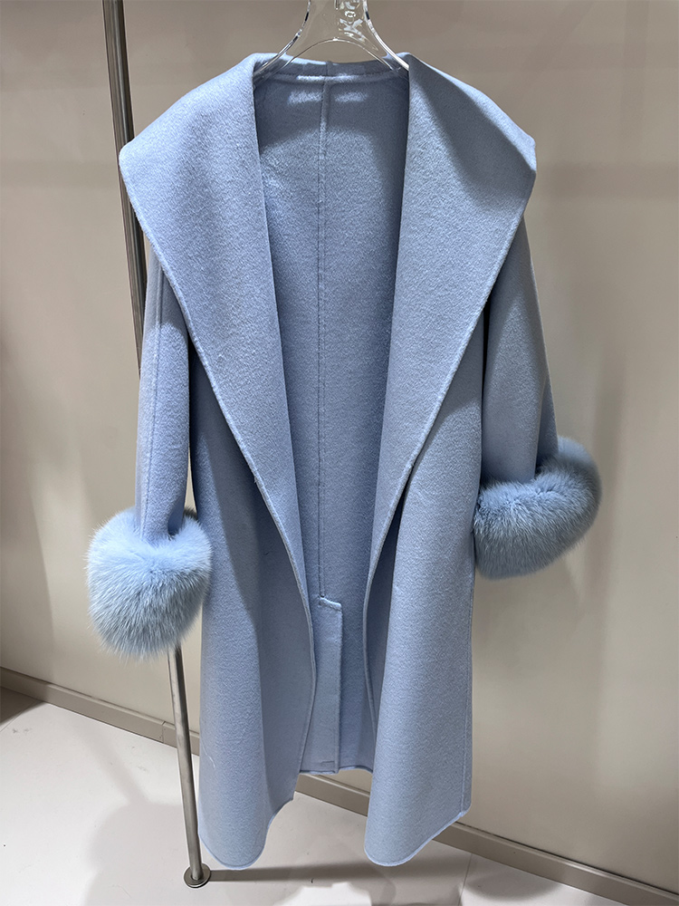 2025 New Wool Coat With Real F – Wool Coat Peacoat recenzja i cena