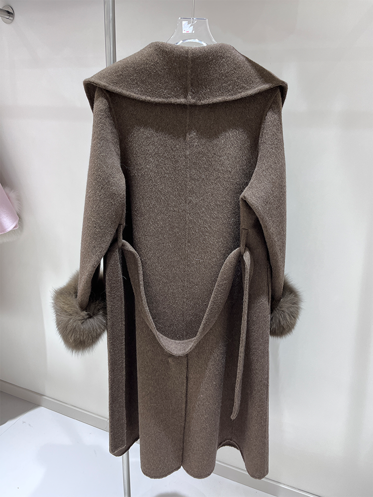 2025 New Wool Coat With Real F – Wool Coat Peacoat recenzja i cena