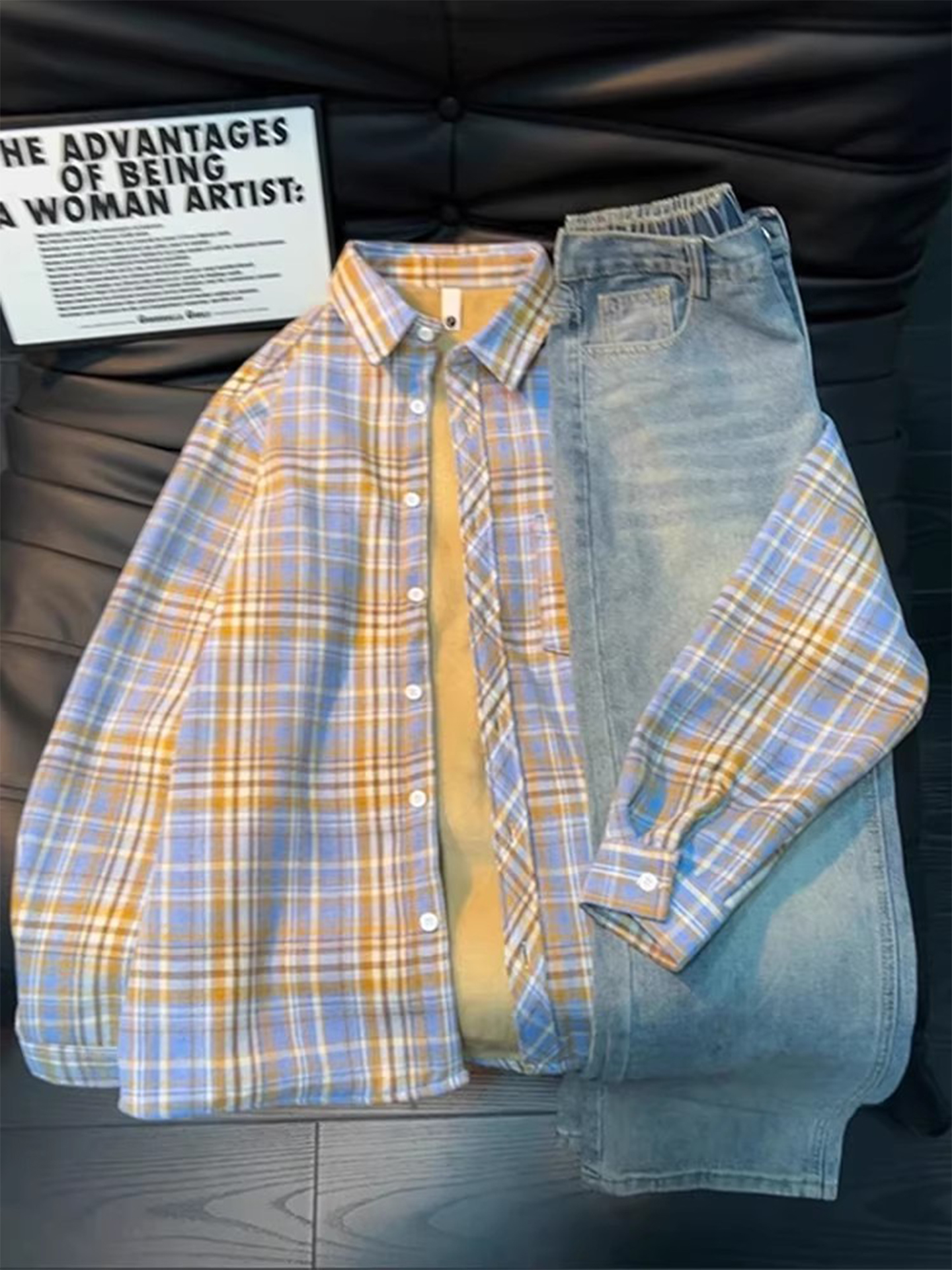 Men's Vintage Plaid Flannel Sh – Flannel Shirt Lined recenzja i cena