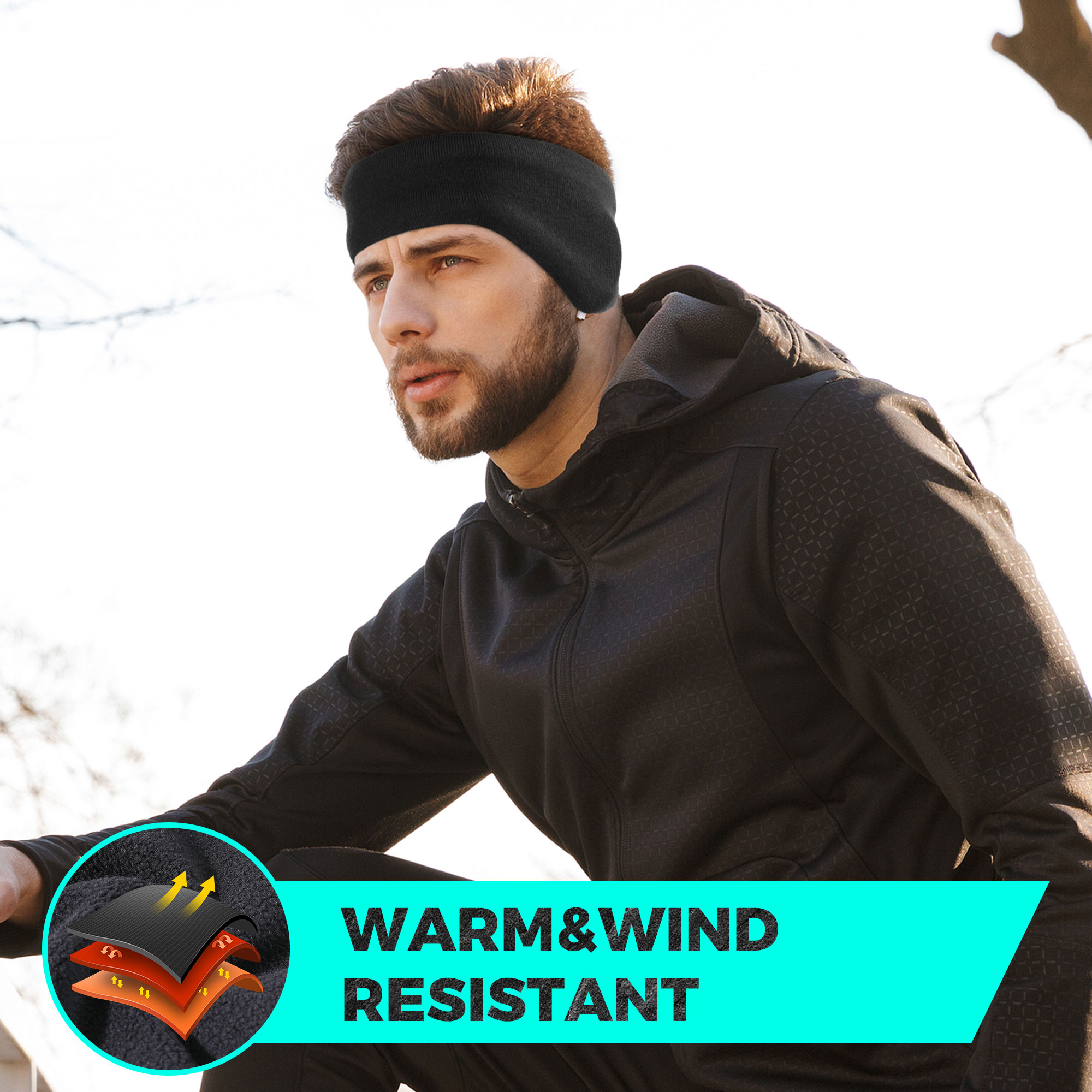 Winter Fleece Bandana Double-l – Winter Headband Fleece recenzja i cena