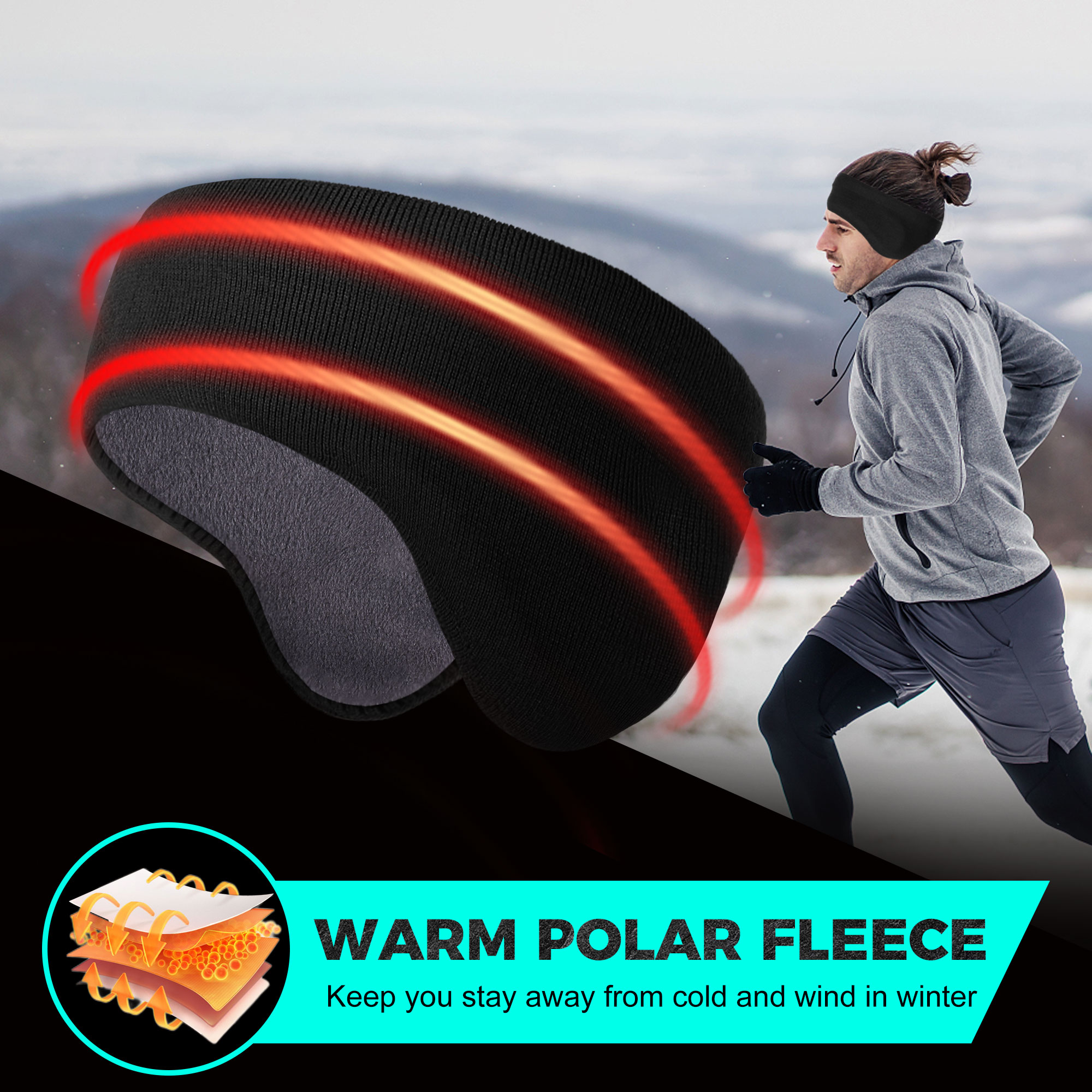Winter Fleece Bandana Double-l – Winter Headband Fleece recenzja i cena