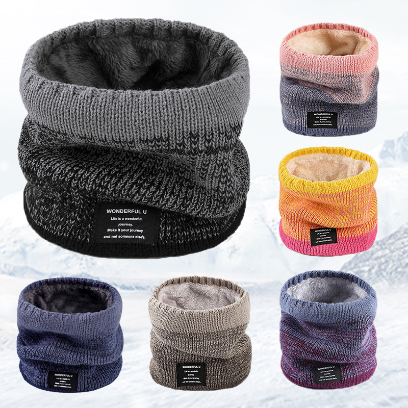 Winter Women Men's Knitted Gra – Wool Scarf Men recenzja i cena