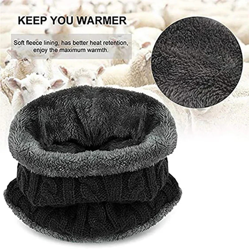 Winter Knit Hat & Scarf Set fo – Wool Scarf Men recenzja i cena