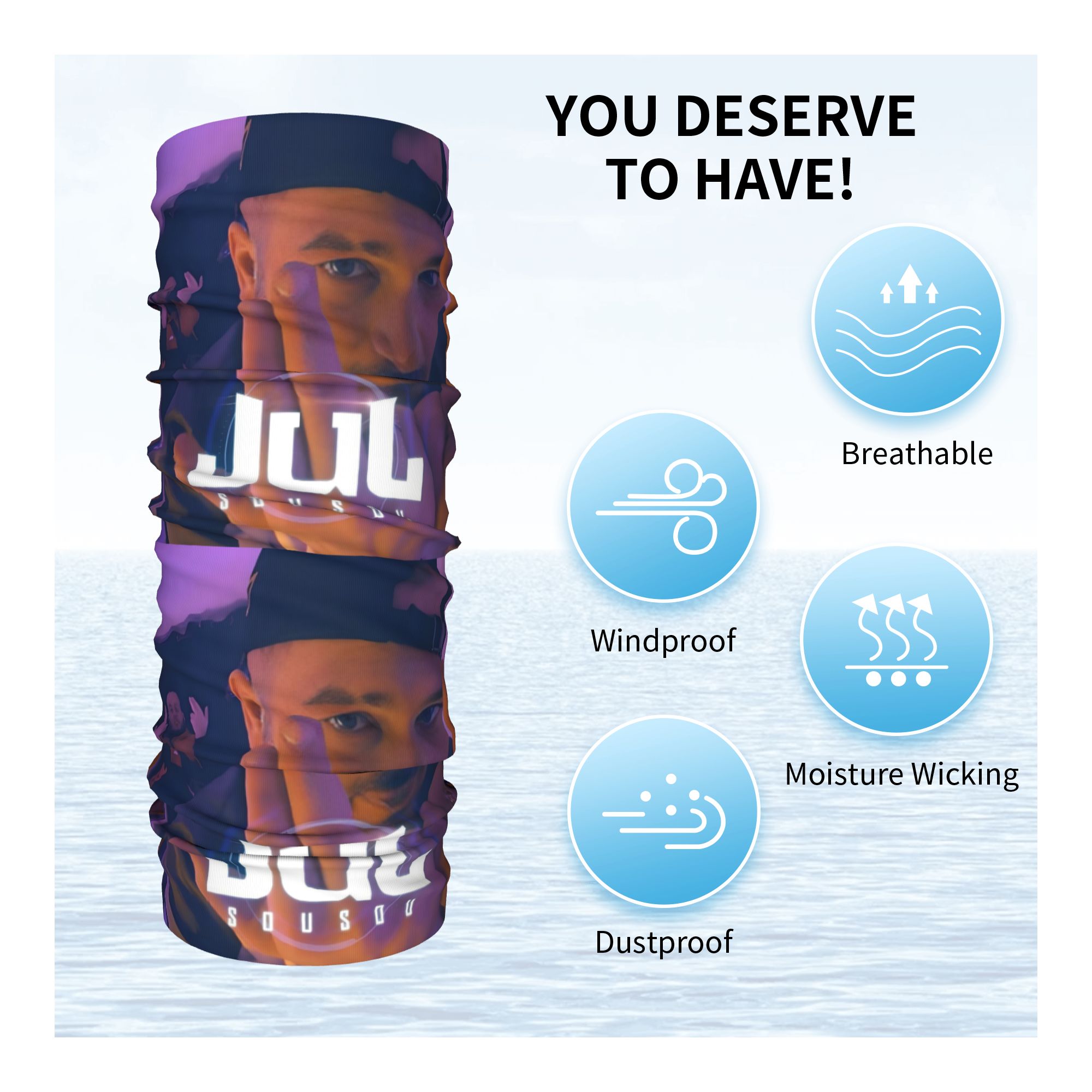 Custom JuL Rap Music Bandana W – Neck Gaiter Fleece recenzja i cena