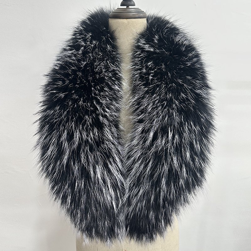 Natural Fur Collar Real raccoo – Shawl Wrap Winter recenzja i cena