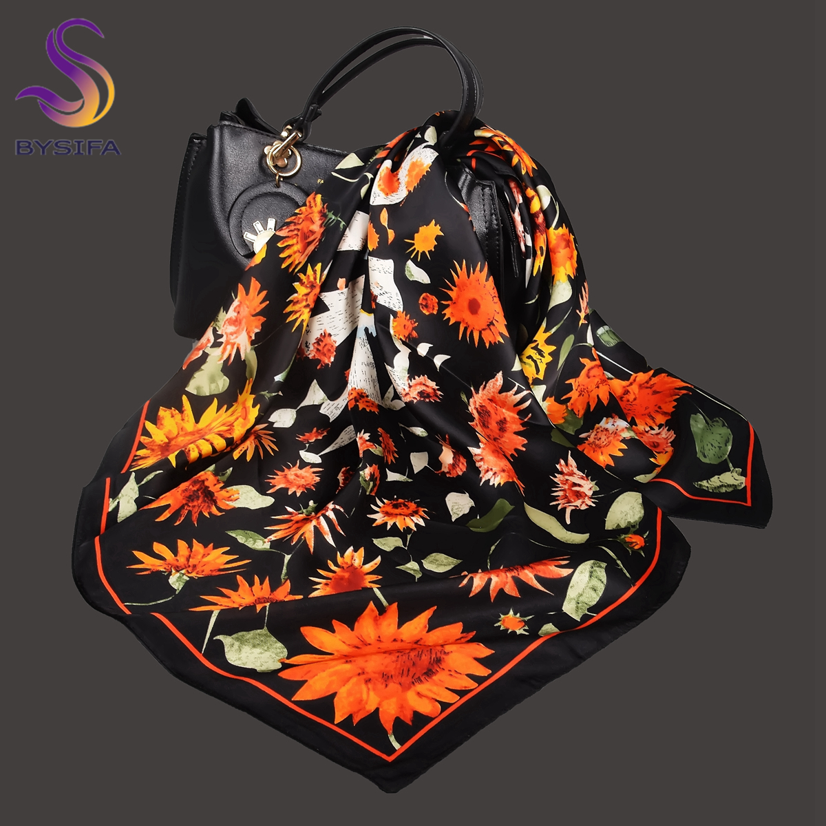 BYSIFA Letters Silk Scarf Shaw – Shawl Wrap Winter recenzja i cena