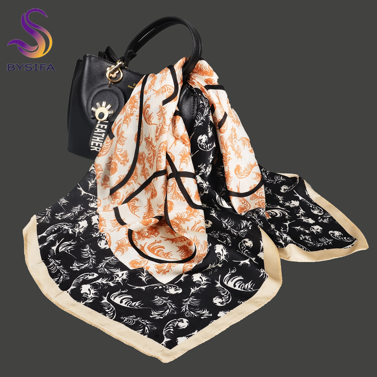 BYSIFA Letters Silk Scarf Shaw – Shawl Wrap Winter recenzja i cena