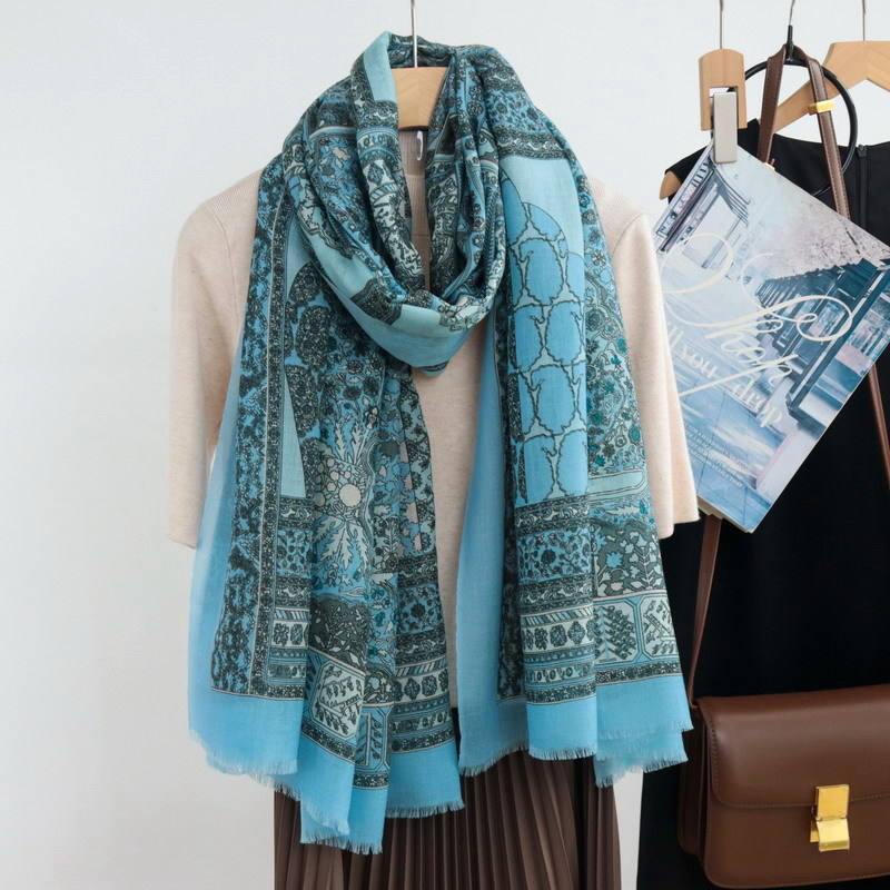 Tassels Long Scarf Luxury Bran – Cashmere Pashmina Wrap recenzja i cena